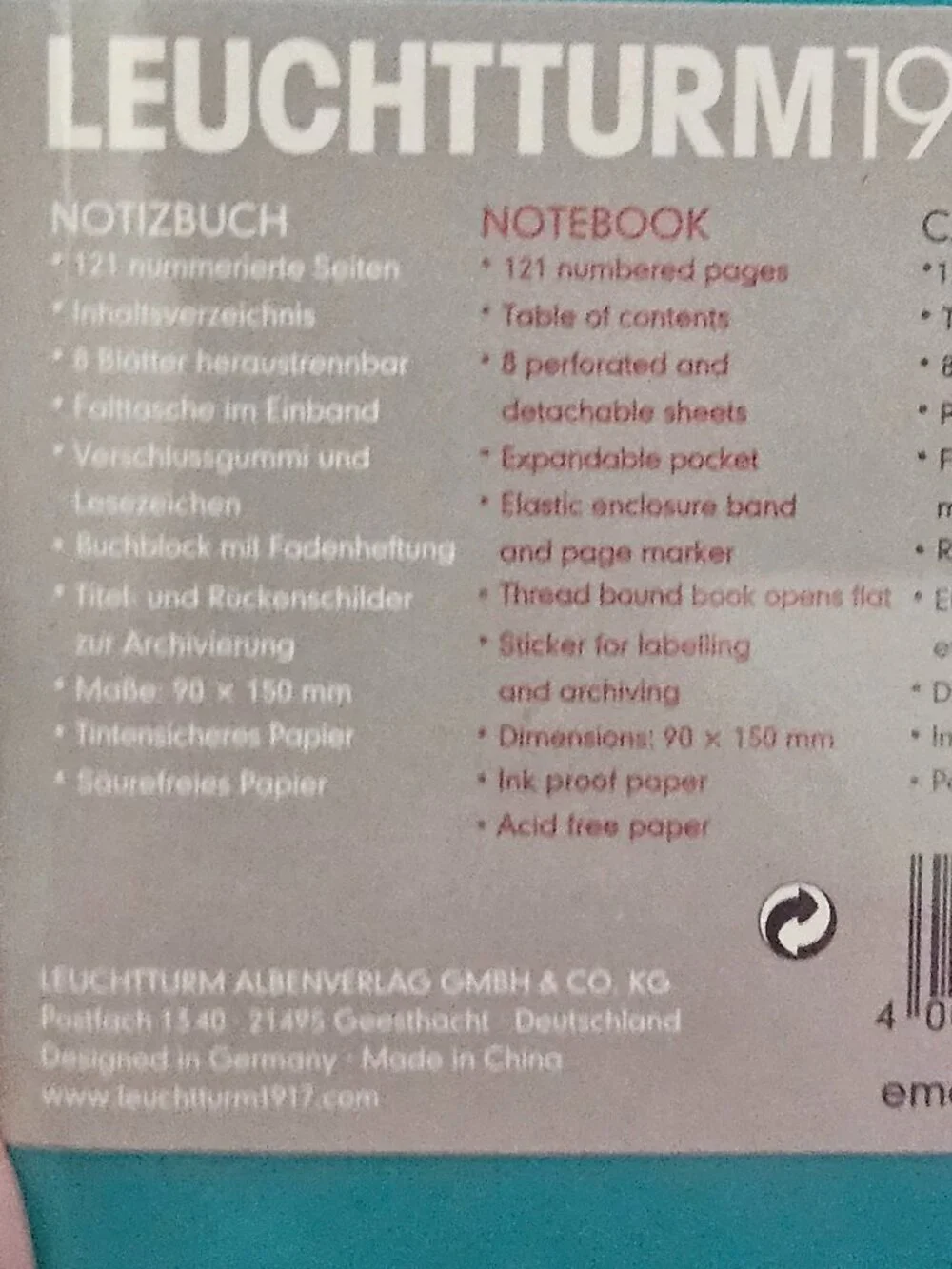 RARE SEALED MONICA RICH KOSANN LEUCHTTURM ONE OF A KIND BLANK JOURNAL NOTEBOOK